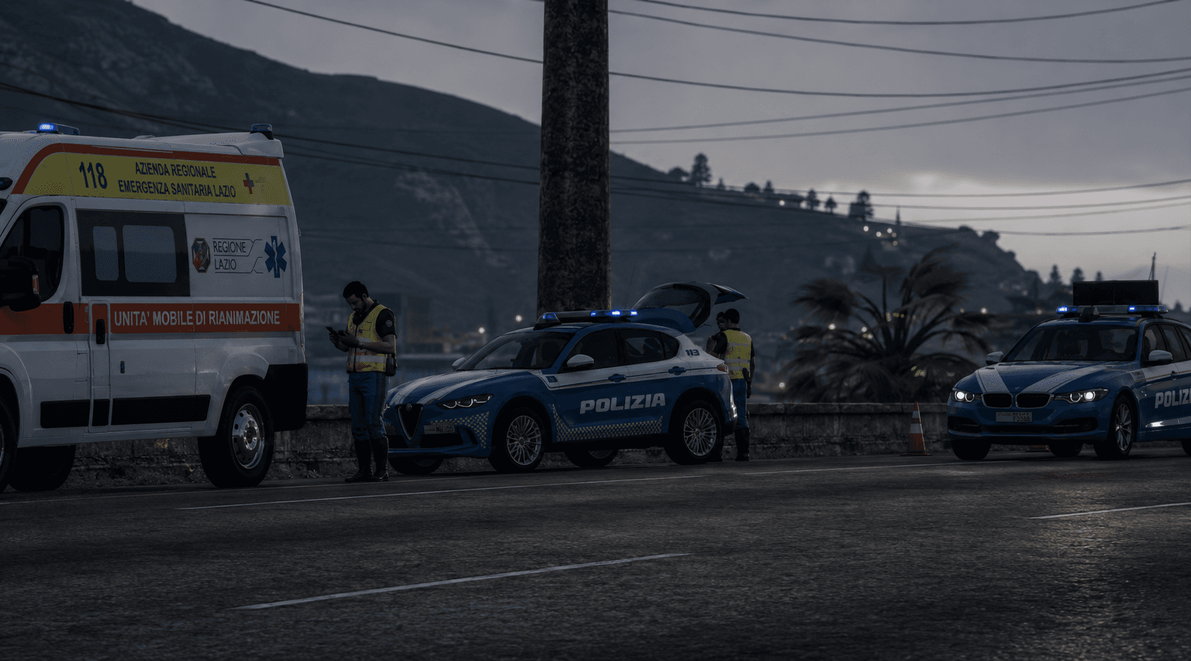 Intervento coordinato di 118 e Polizia